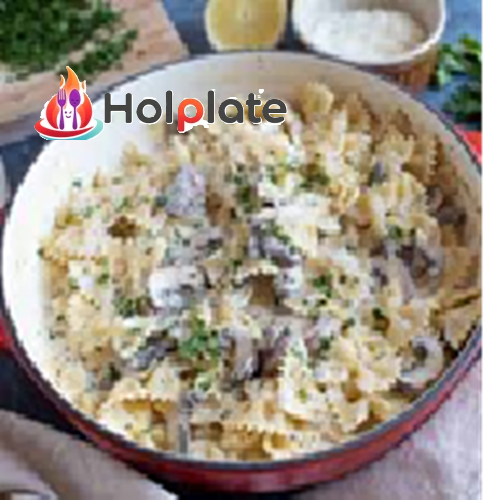Restudent style Creamy Garlic Mushroom Pasta